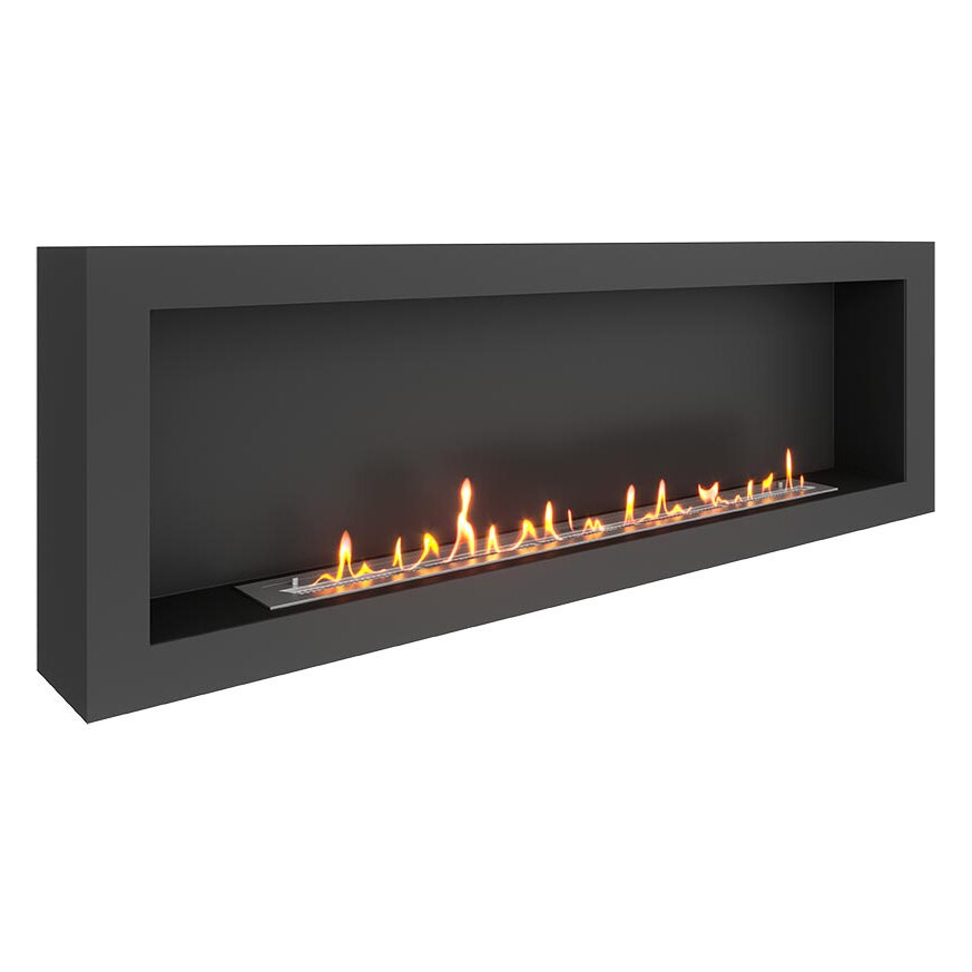 Биокамин SteelHeat WALL ONE 1700(Цвет Черный, Стекло Без стекла, Стемалит Без стемалита)