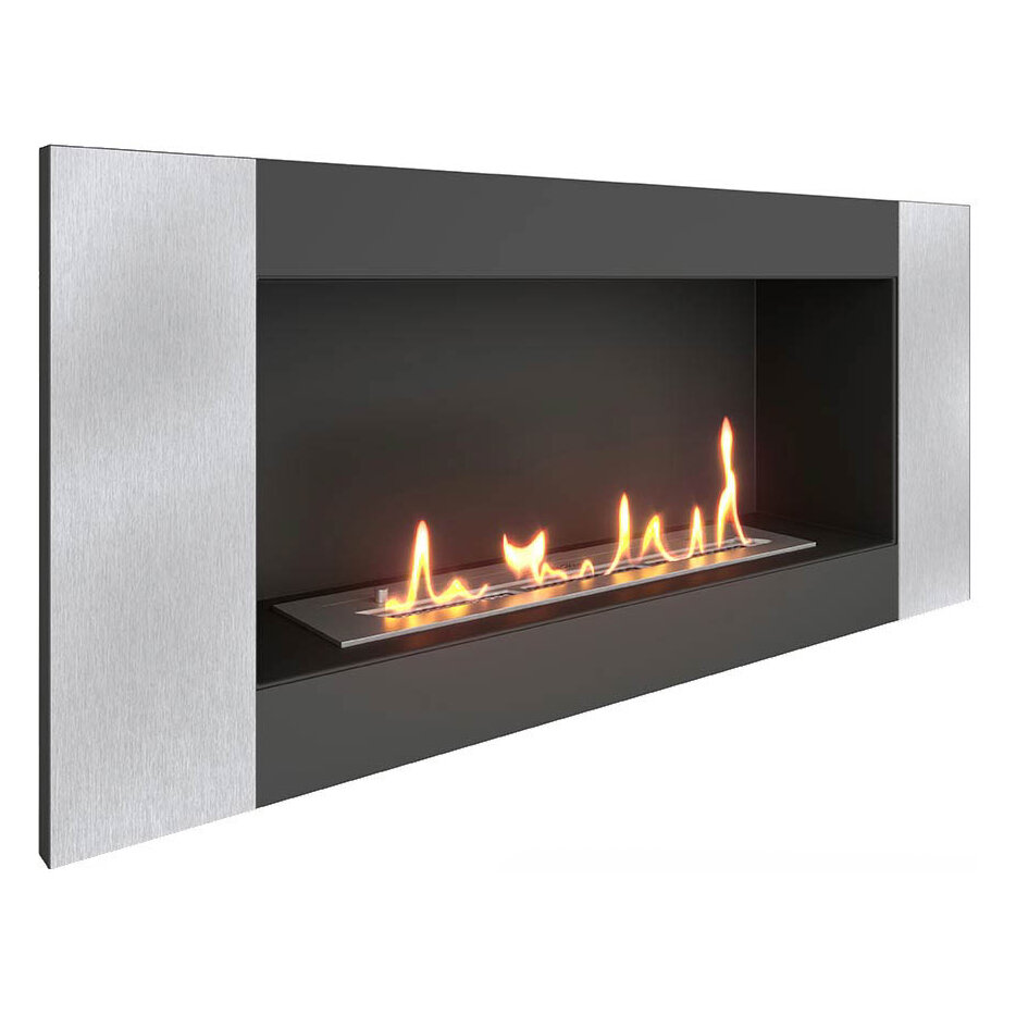 Встраиваемый биокамин SteelHeat LONG-V 900 Small(Стекло Без стекла, Стемалит Без стемалита)