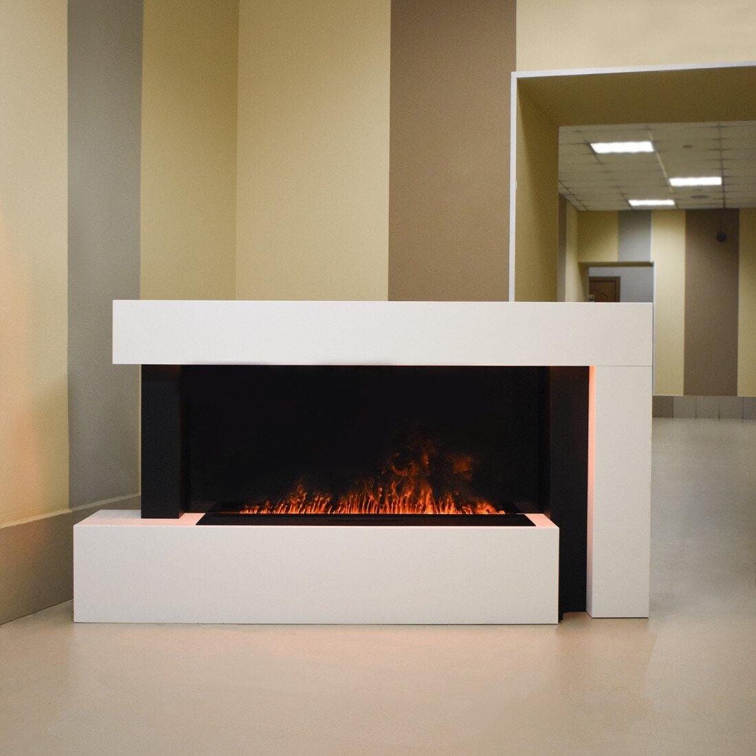 Каминокомплект Schones Feuer Francesco с очагом 3D FireLine 1000(Дополнительная синяя подсветка)