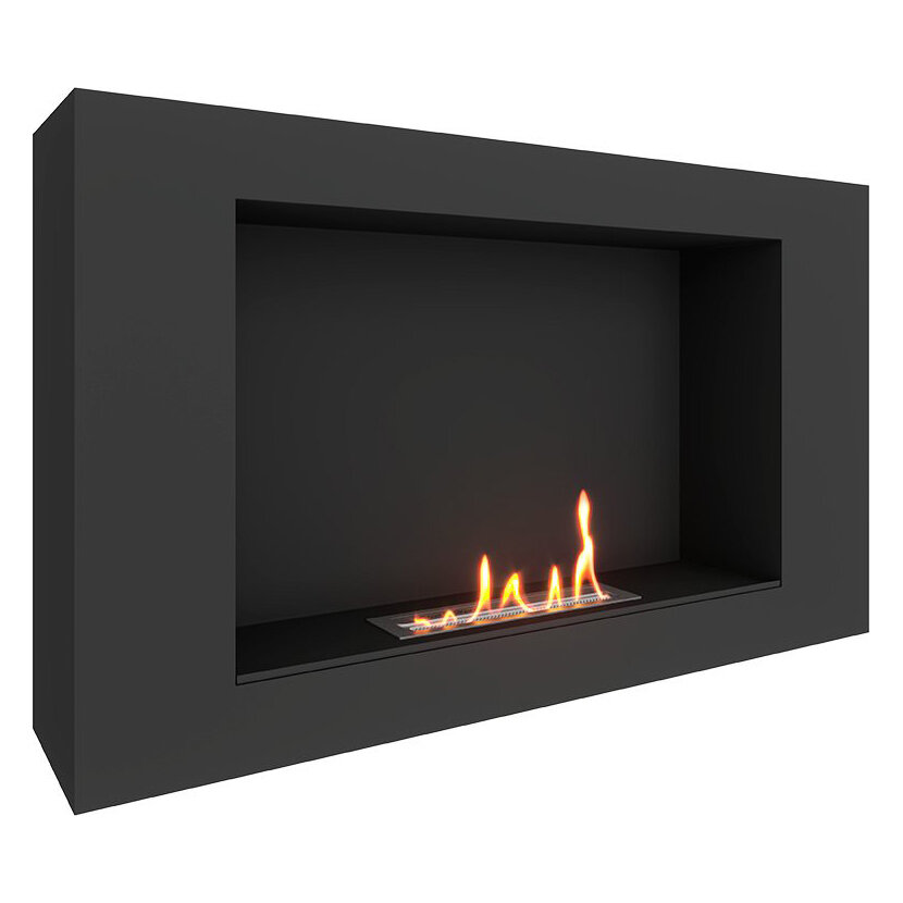 Биокамин SteelHeat WALL LONG 900 LITE(Стекло Без стекла, Стемалит Со стемалитом)
