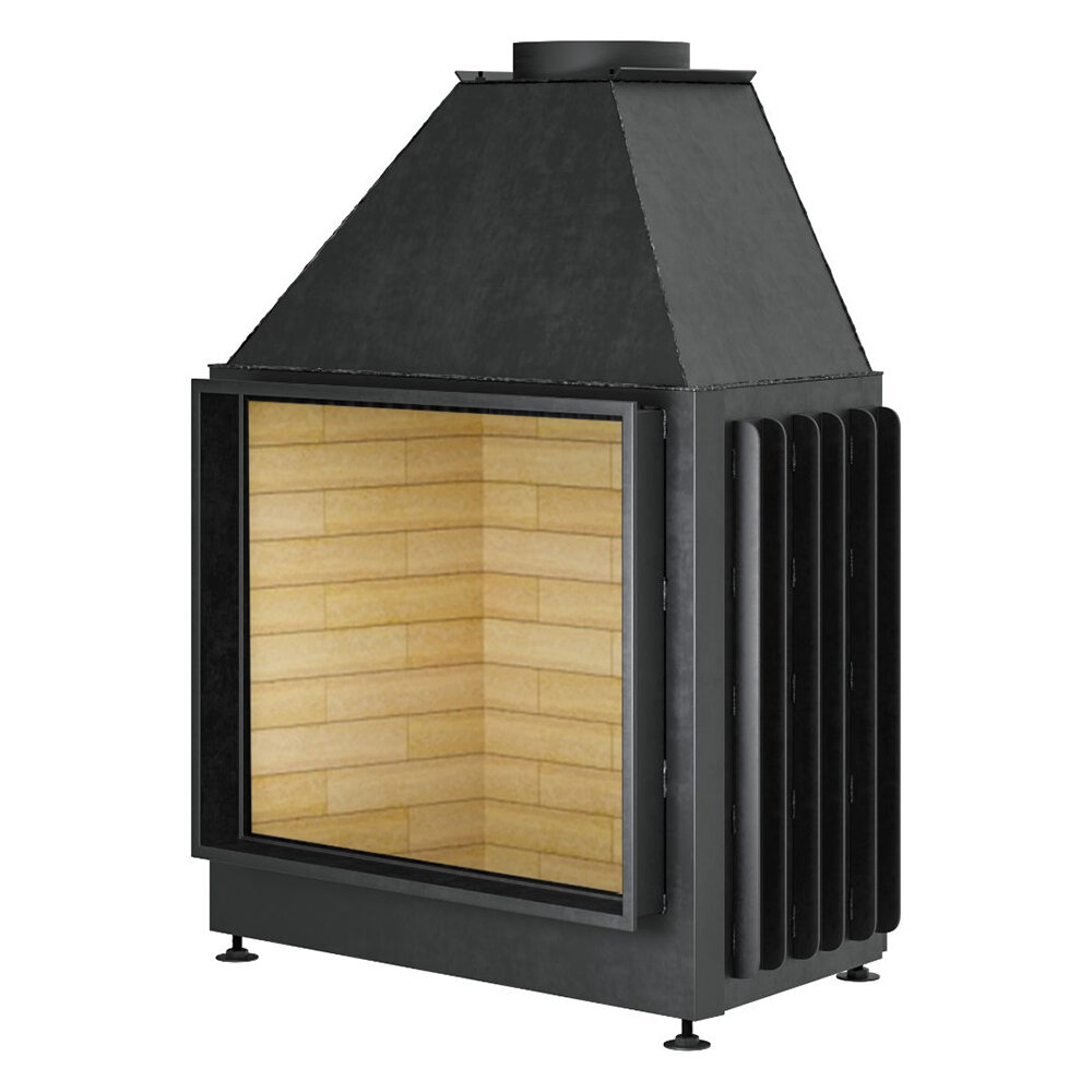 Каминная топка Warmhaus Flat 90/70(Футеровка - Светлый шамот)