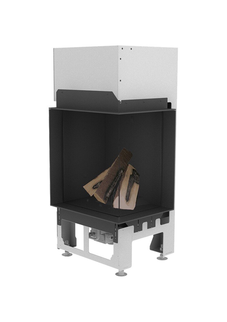 Газовый камин Schmid Ekko G R 45 51(Внутренняя отделка: чёрная, стеклокерамика с зеркальной поверхностью, без светодиодной подсветки)