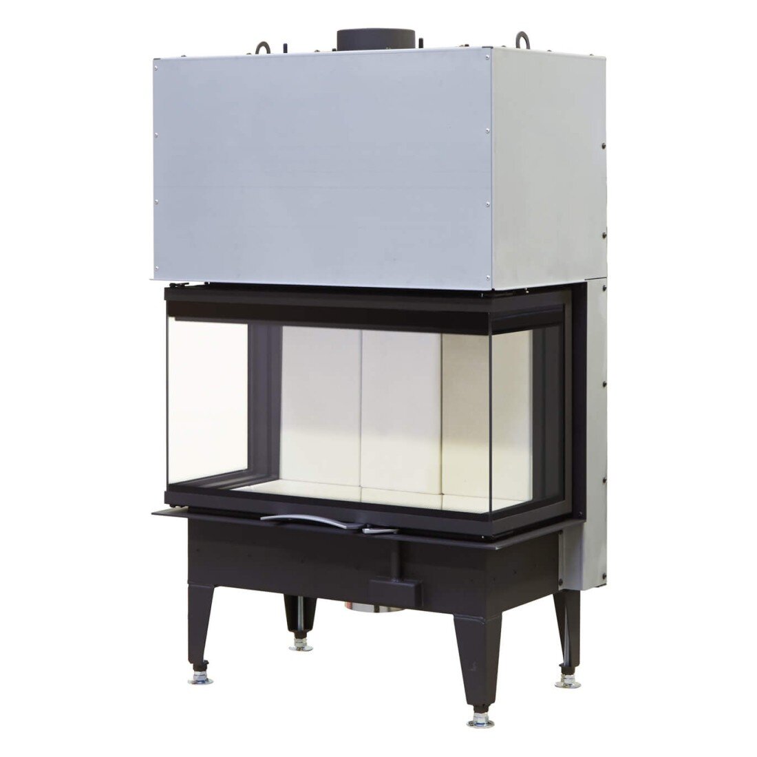 Каминная топка Austroflamm 75x35x45 S3 трехсторонняя(Keramott белый)