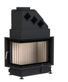 Каминная топка Brunner Eck-Kamin 42/57/30 L без подъема (стекло - угловое)(Декоративная черная )