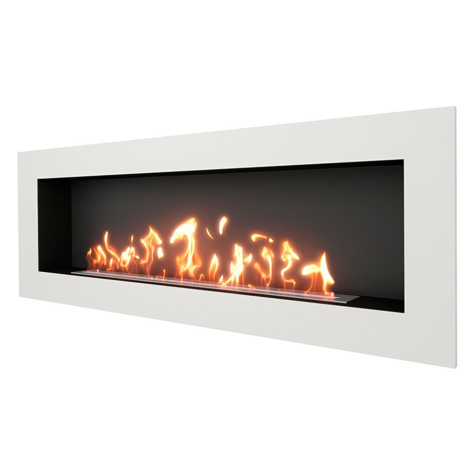 Встраиваемый биокамин SteelHeat GRAND 1800 с рамкой(Цвет Латунь, Стекло Без стекла, Стемалит Со стемалитом)