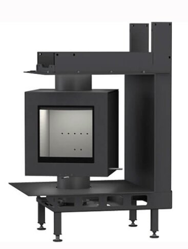 Каминная топка Brunner DF-33 с двойным остеклением(С широкой верхней рамой)