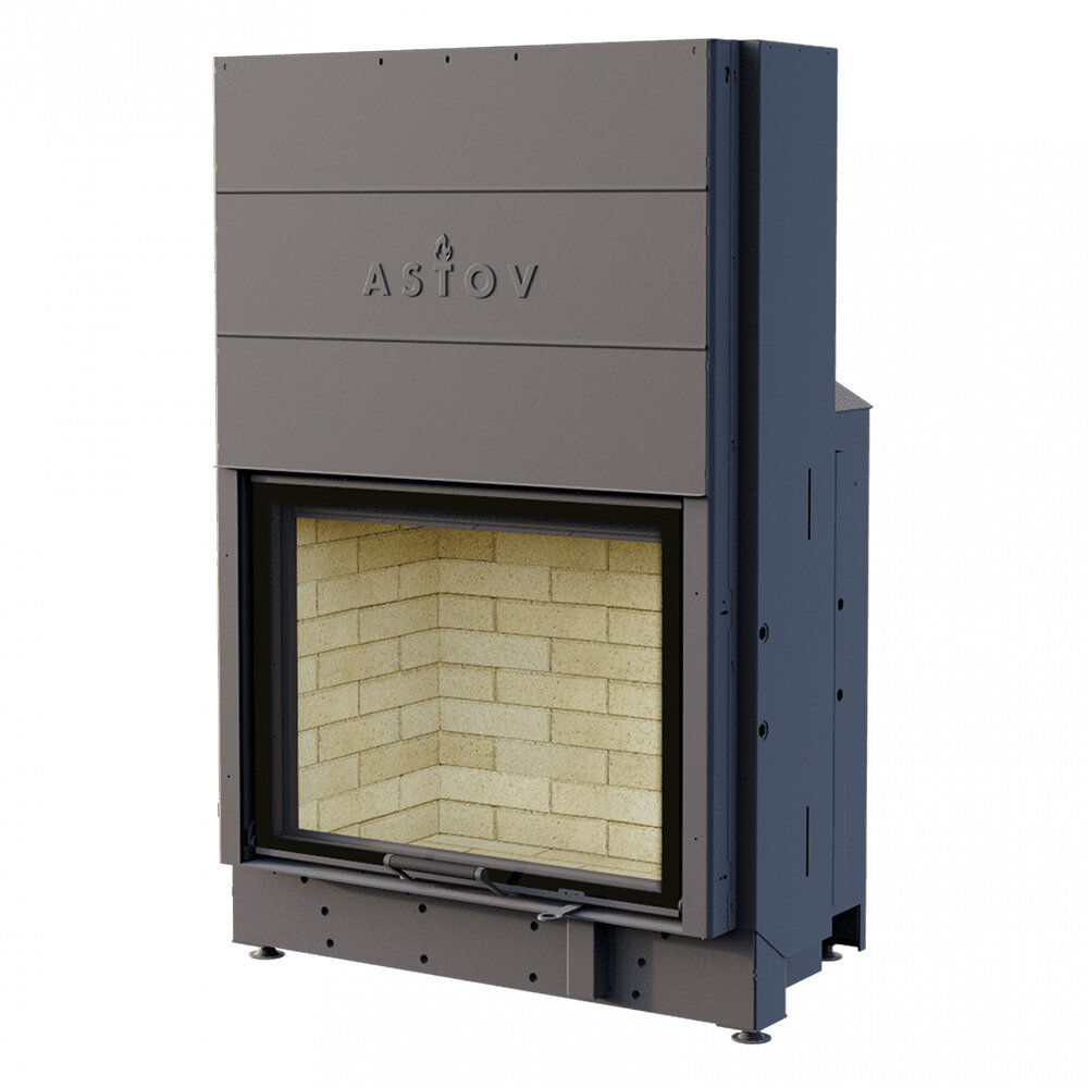 Каминная топка Astov ПС 8063 У(Футеровка 3D панели)