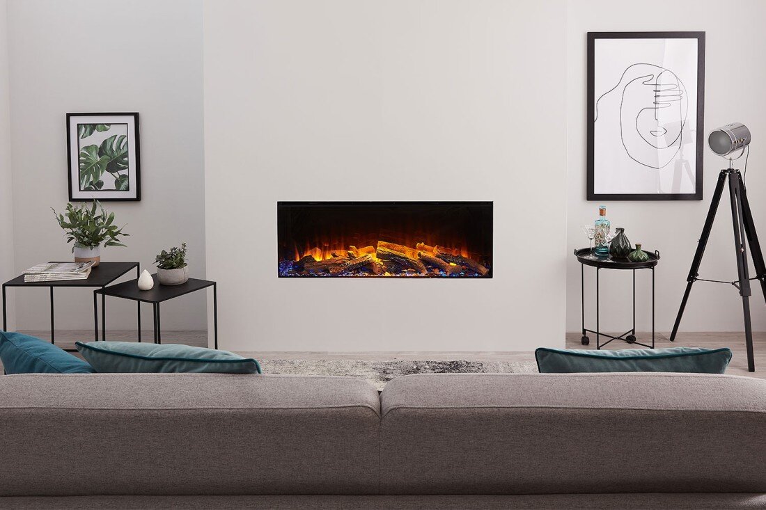 Электрический очаг British Fires New Forest 1200(Signature logs (керамические дрова))