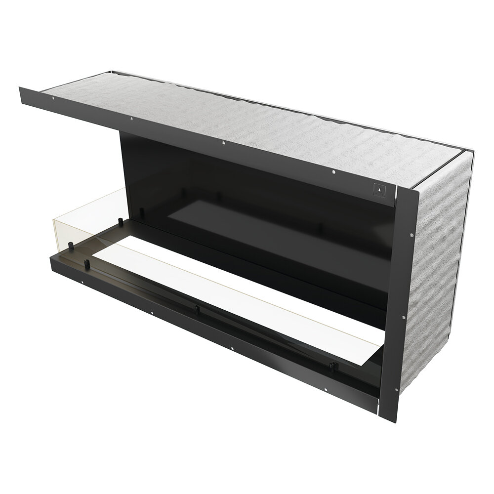 Механический угловой короб Airtone (Black Powder / Черный матовый)(Размеры 2200 мм)