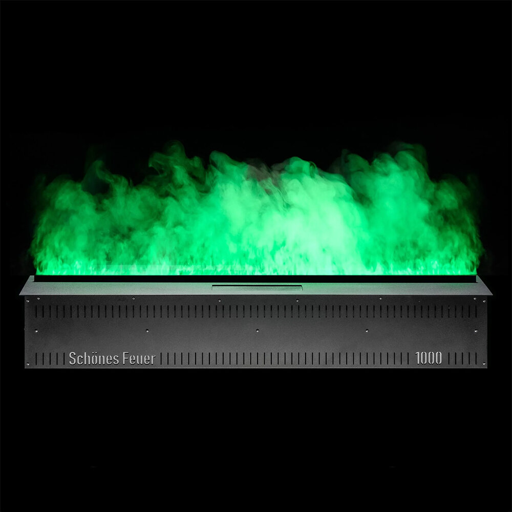 Встраиваемый камин-увлажнитель Schones Feuer FireLine 1000 RGB(Латунная панель)