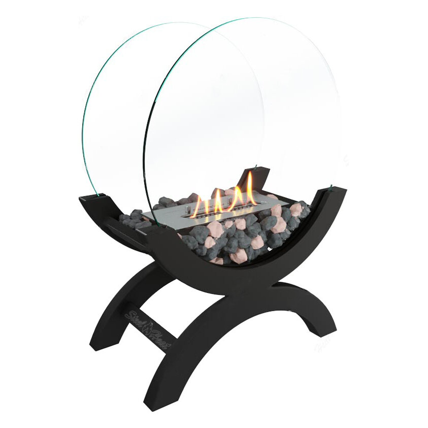 Биокамин SteelHeat WOOD 400(Серый)