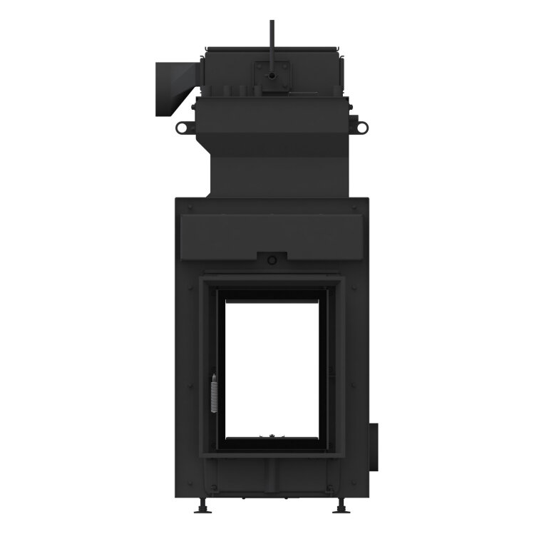 Каминная топка Brunner HKD 2.2 XL SK/h Tunnel + EAS (с прямым подключением)(Монтажная рама, черная)