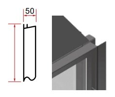 Штекерный (штепсельный) декоративный элемент Schmid 50 мм(H 510 мм)
