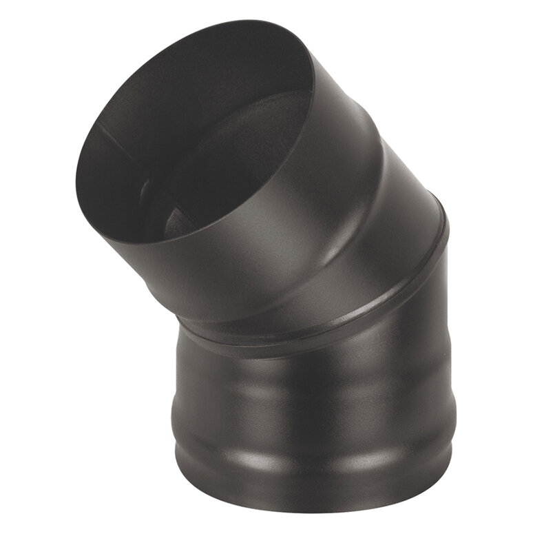 Колено Везувий BLACK (AISI 430/1,0мм) 45°(Ø 150 мм)