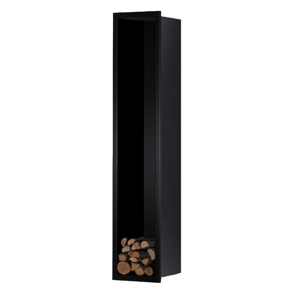 Металлическая ниша 1500x400x400 для дров для печей Rocal