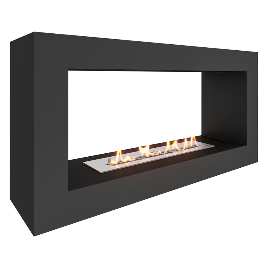 Биокамин SteelHeat Frame One 900(Цвет Красный, Стекло Без стекла, Стемалит Со стемалитом)