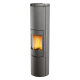 Печь-камин Astov R1 XXXL (пироксенит)(Дверца Радиусное стекло, Ручка Короткая)
