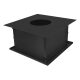 Потолочно-проходной узел ППУ Везувий BLACK (AISI 430/0,5мм)(Ø 255 мм, 600x600)