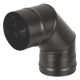 Колено Везувий BLACK (AISI 430/1,0мм) 90°(Ø 115 мм)