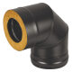 Сэндвич-колено Везувий BLACK (AISI 430/0,8мм) 90°(Ø 115/200 мм)