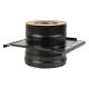 Площадка монтажная Везувий BLACK (AISI 430/0,8мм)(Ø 115/200 мм, 300*300 мм)
