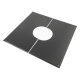 Декоративная пластина Везувий BLACK (AISI 430)(Диаметр Ø 220 мм, Угол 35°- 45°)