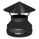 Оголовок Везувий BLACK (AISI 430/0,5мм)(Ø 115/200 мм)
